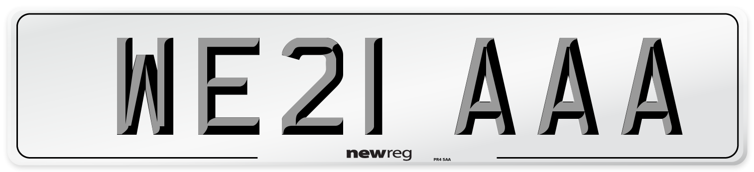 WE21 AAA Number Plate from New Reg